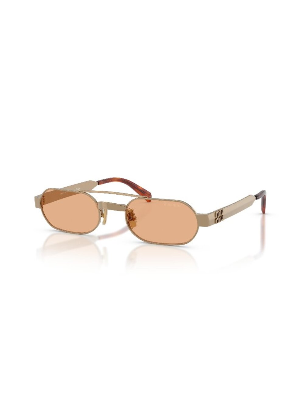 New Miu Miu Women's Sunglasses Silver Multicolor Lens Metal Frame MU B52S 7OE90X